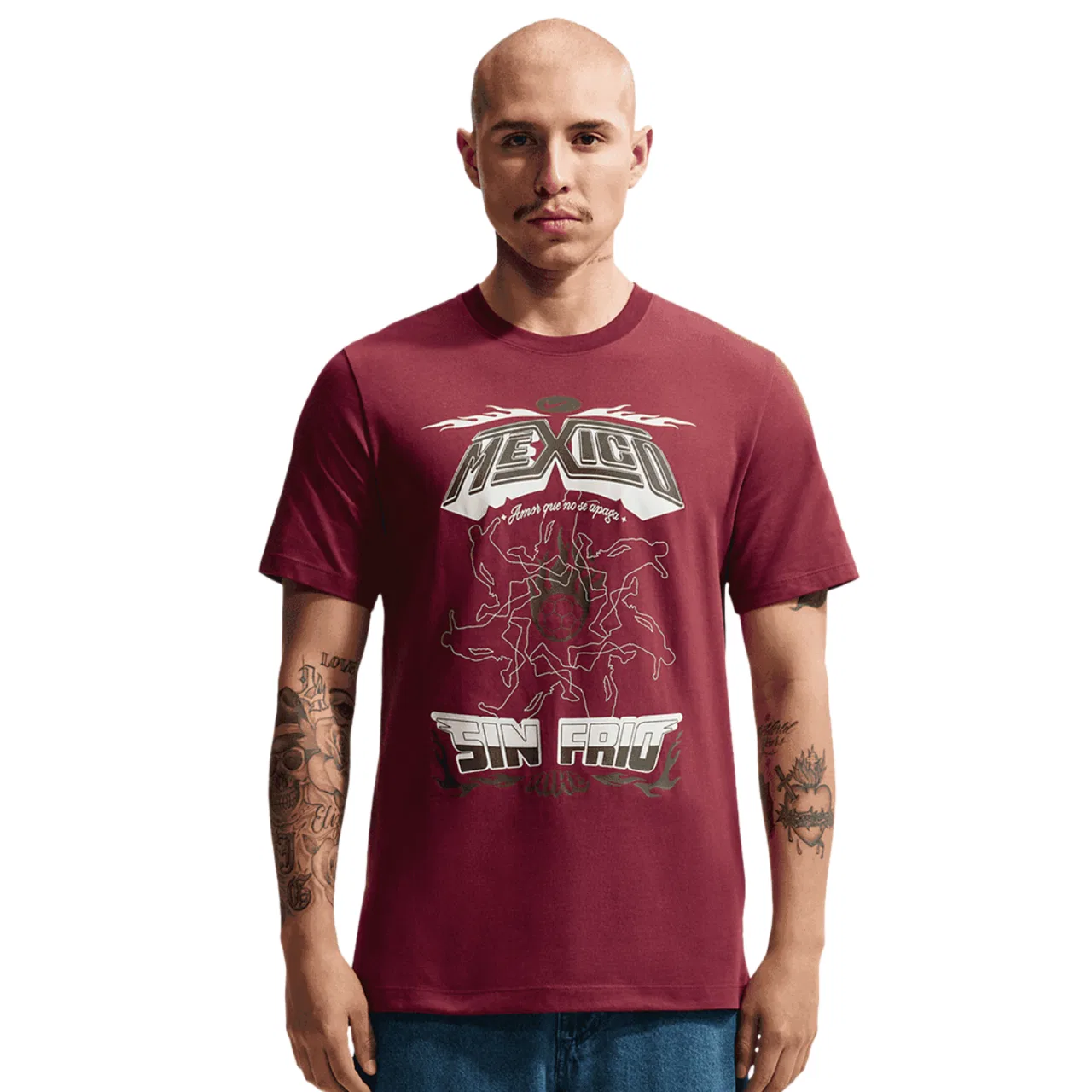 Футбольная футболка для мужчин Mexico APLA NSW Nike, цвет White/Red