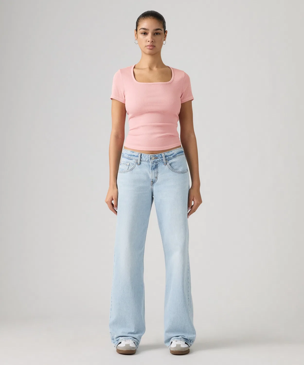 Женские джинсы свободного кроя с низкой посадкой Low Loose Levi's, Light Indigo Blue — фото 2