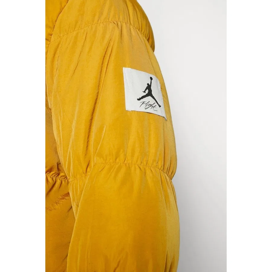 Мужская парка с капюшоном, утепленная, Nike Jordan Statement Chutney Down Fill Repel Puffer, Горчичный — фото 4