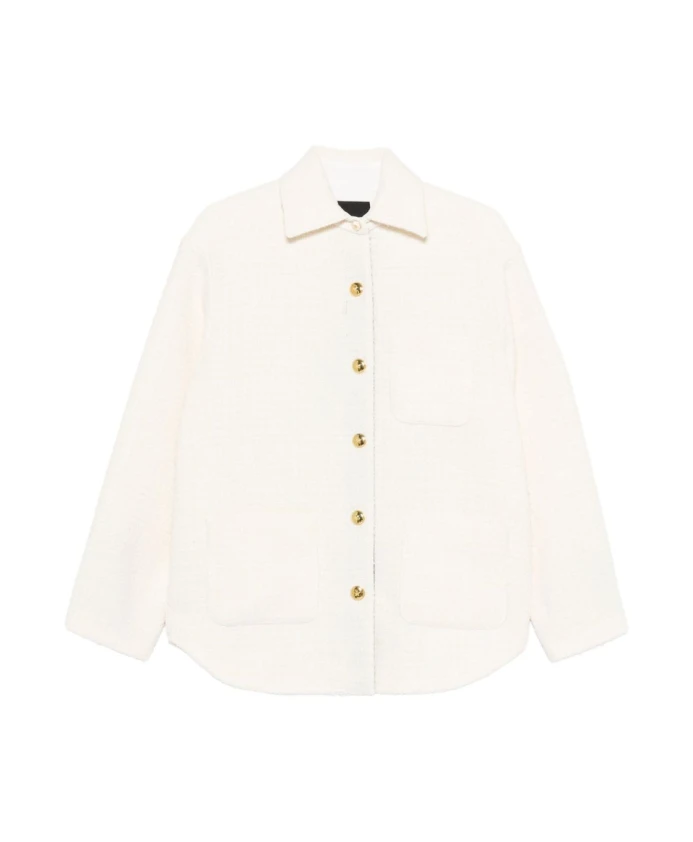 

Белая верхняя куртка AW25 Pinko, бежевый