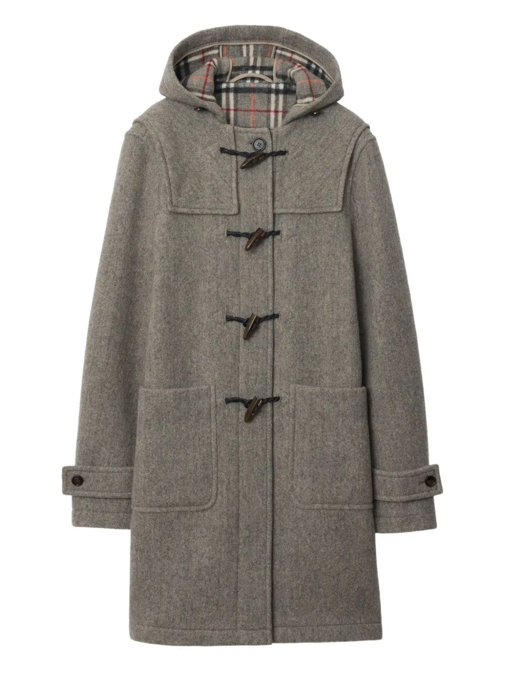 

Шерстяной дафлкот BURBERRY, серый