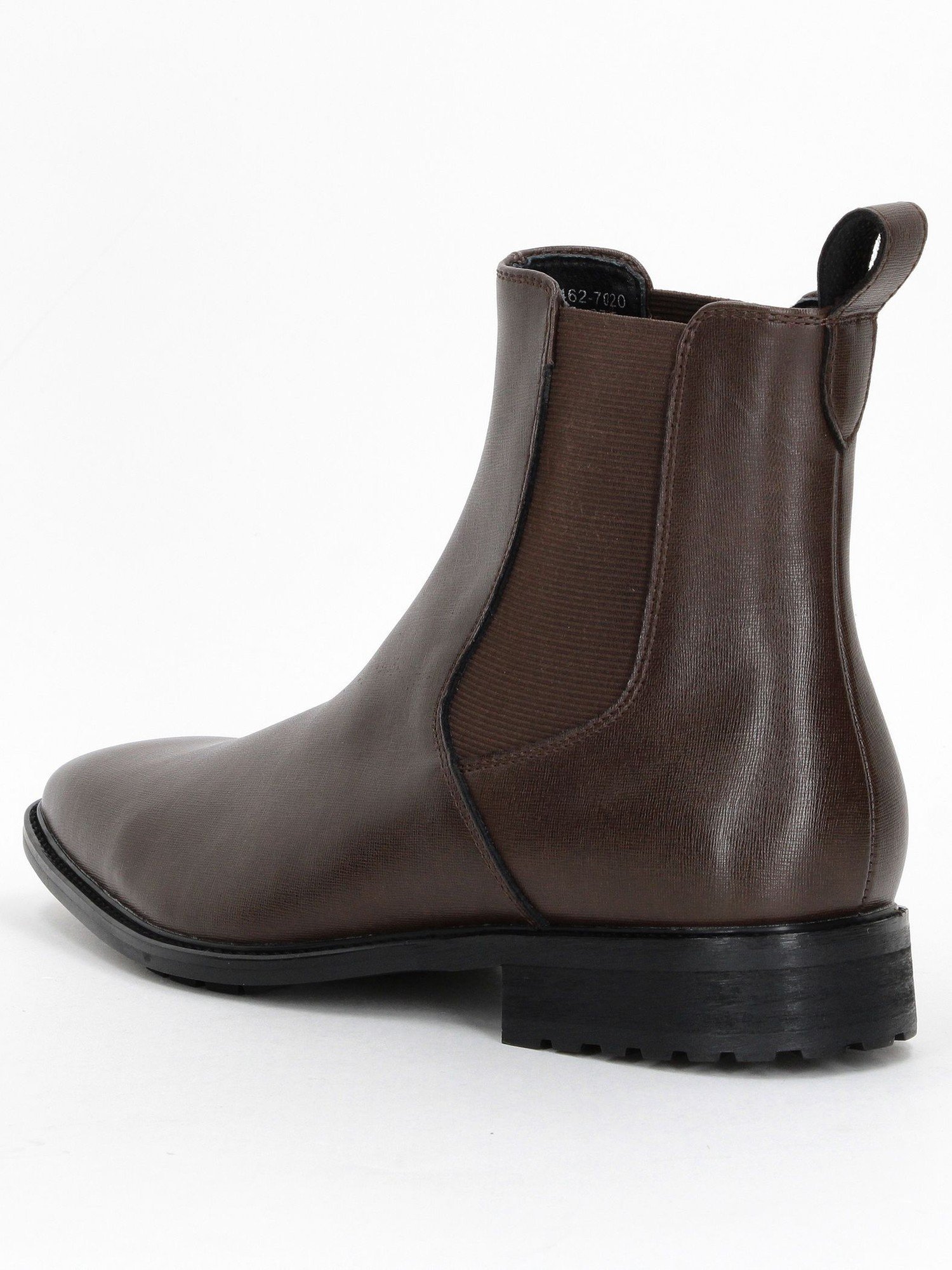 Геометрические кожаные ботинки с боковой вставкой MONSIEUR NICOLE ex/tra, 17 Dark Brown — фото 4