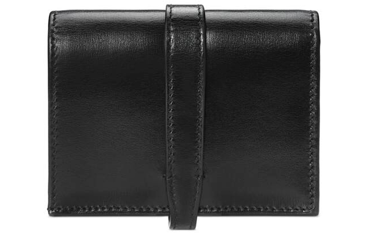 GUCCI Кошелек Jackie 1961 Leather Clutch Card Holder, маленький, женский, черный — фото 3