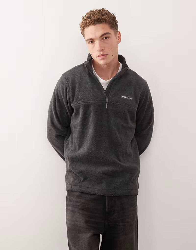 

Флис Steens Mountain с застежкой-молнией на половину длины, цвет древесный уголь Columbia, темно-серый