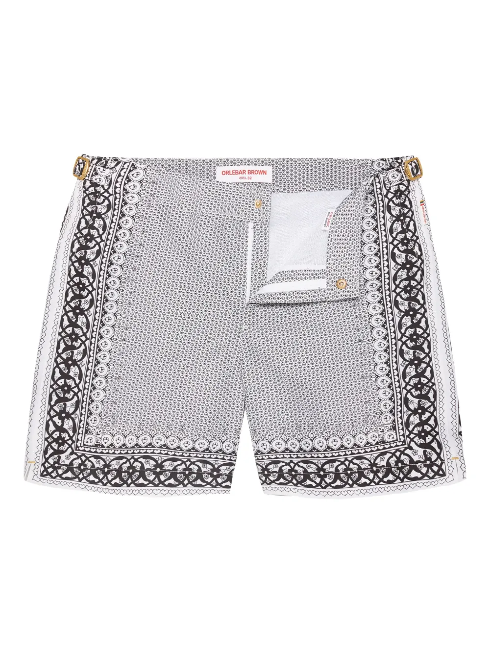 

Плавки с рисунком Bull Dog Orlebar Brown, белый