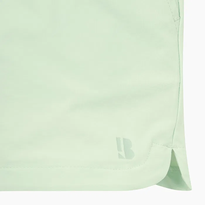 Детские мятные шорты из синтетической ткани от Benetton Kids — фото 4