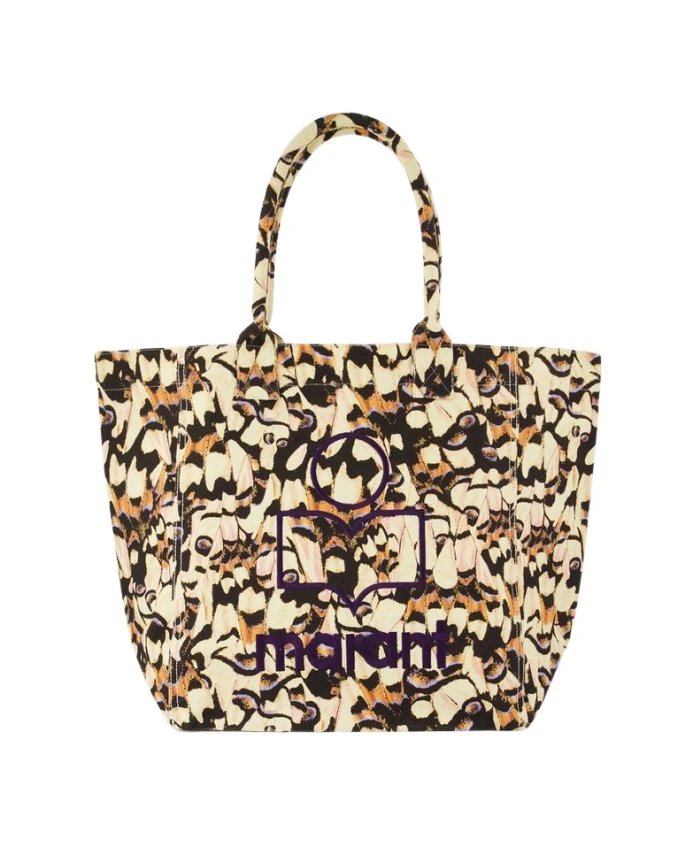 

Сумка-Шоппер с графическим принтом и логотипом Yenky Isabel Marant, мультиколор