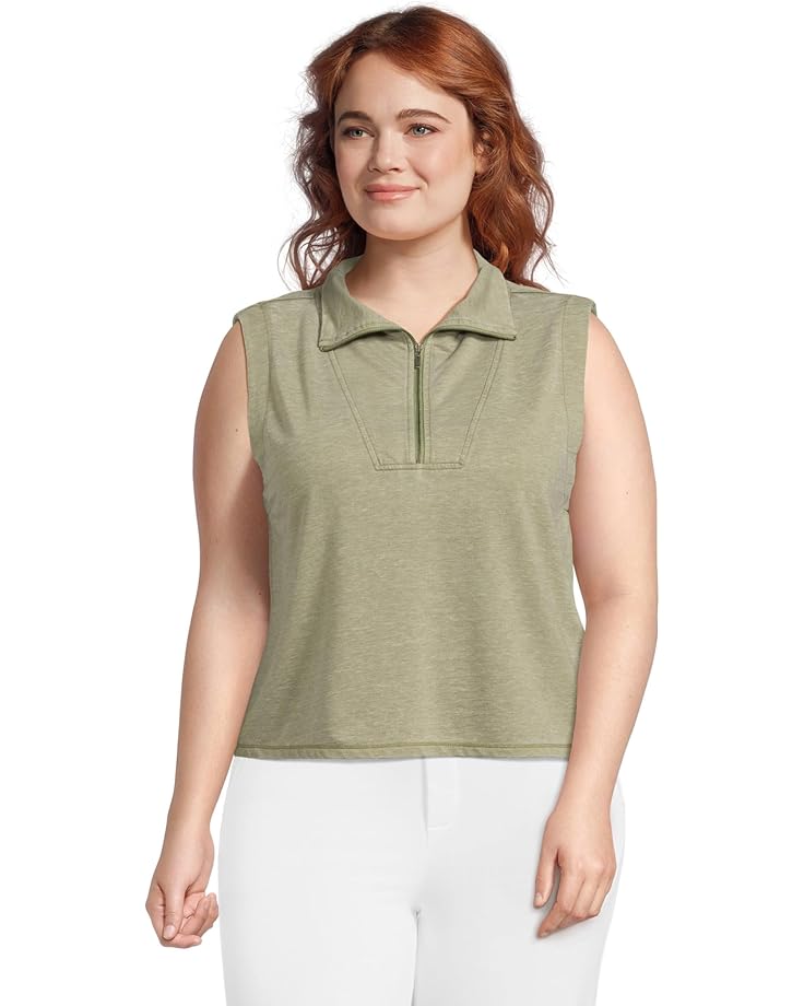 

Толстовка Mod-o-doc Half Zipped Sleeveless Sweatshirt, цвет Faded Fennel