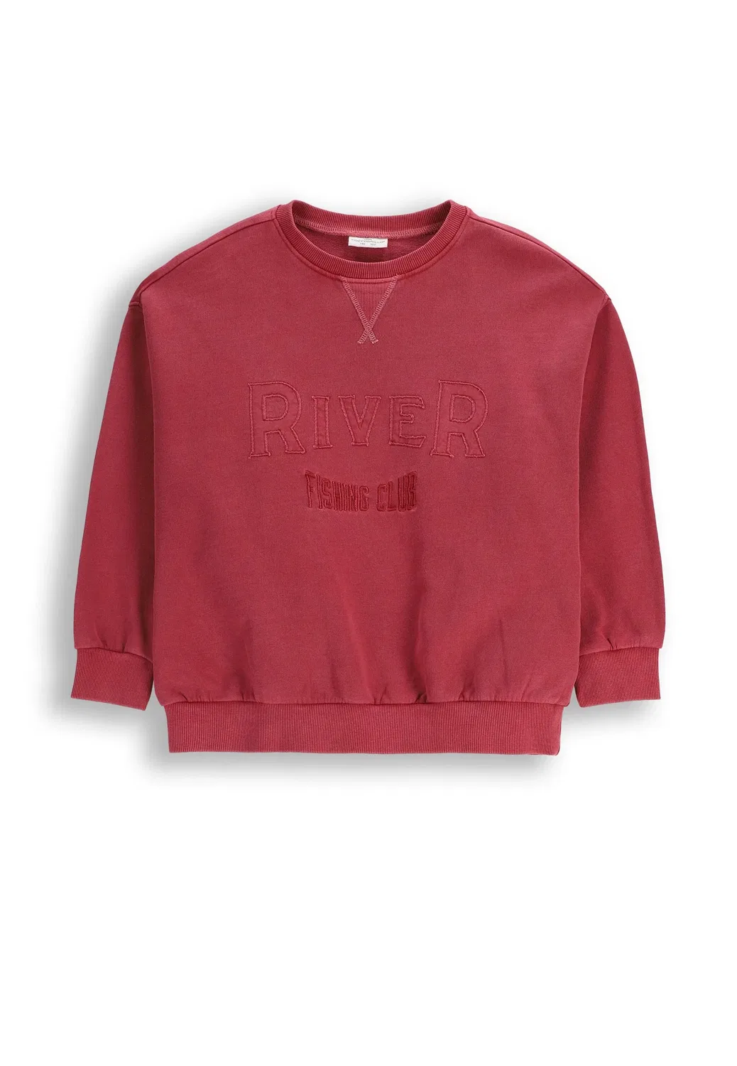 Свитшот с вышивкой Coccodrillo, бордовый