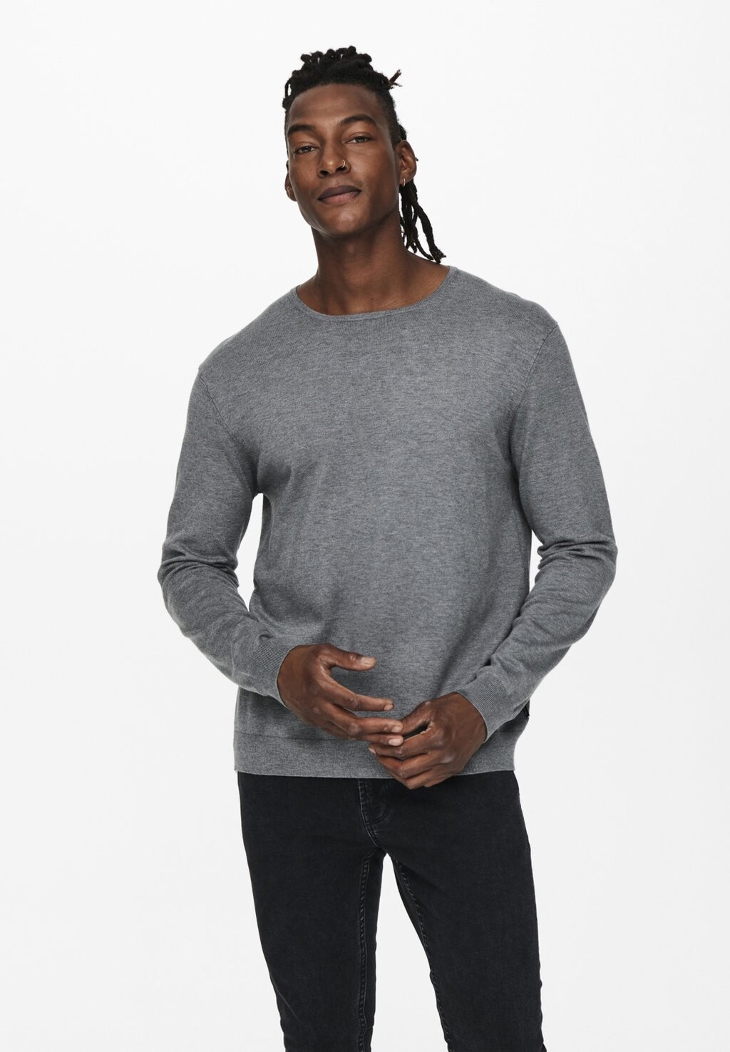

Свитер Only & Sons ONSWYLER LIFE LS CREW NOOS, цвет Medium Grey Melange, Серый, Свитер Only & Sons ONSWYLER LIFE LS CREW NOOS, цвет Medium Grey Melange