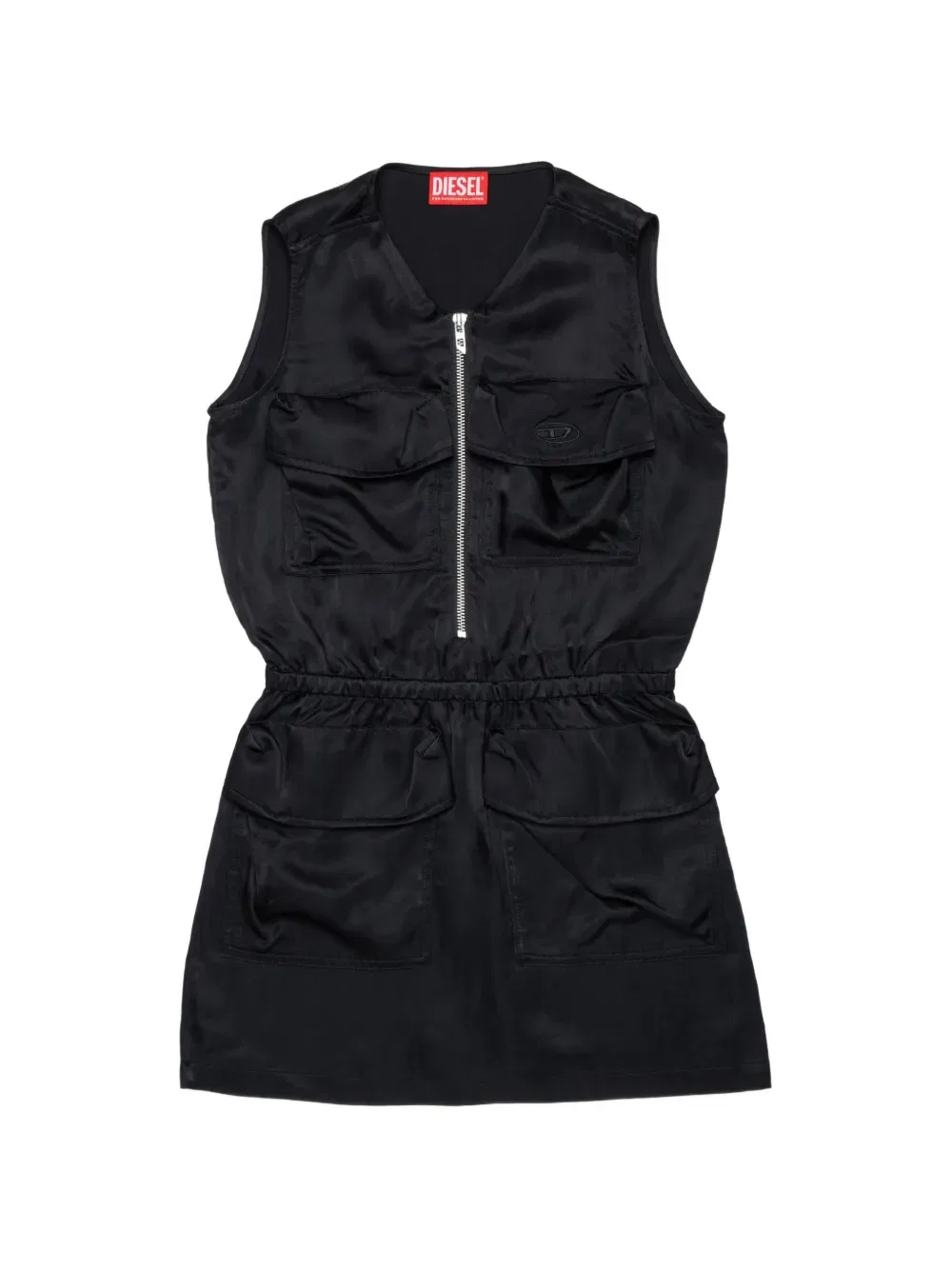 Платье с карманами Diesel Kids, черный