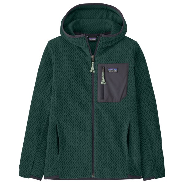 

Детская флисовая куртка с капюшоном R1 Air на молнии Patagonia, зеленый