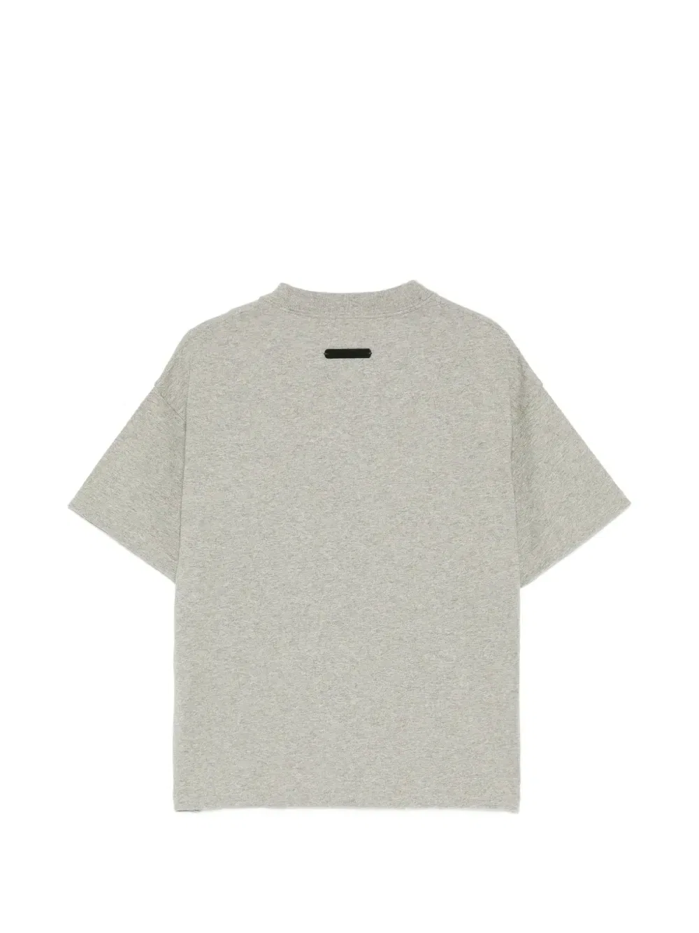 Футболка с вышитым логотипом и круглым вырезом Fear of God Essentials Kids, серый — фото 2