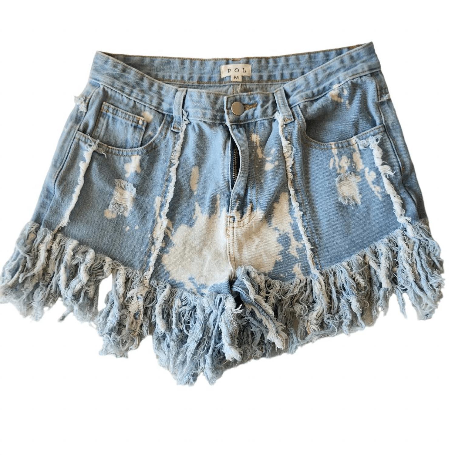 

Шорты Bleach Splatter Light Wash POL