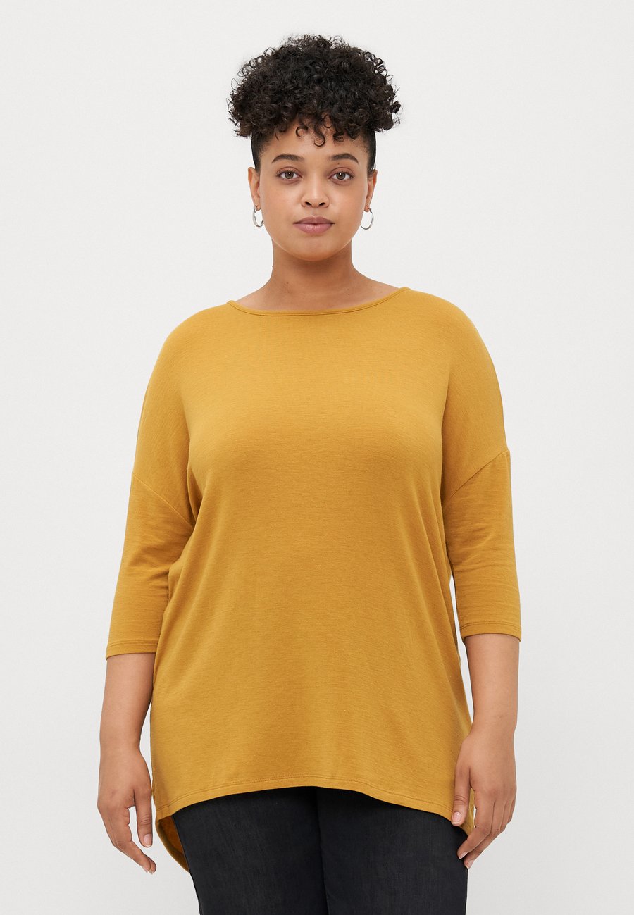 

Топ ONLY Carmakoma CARLAMOUR 3/4 , Harvest Gold-Coloured/Gold-Coloured