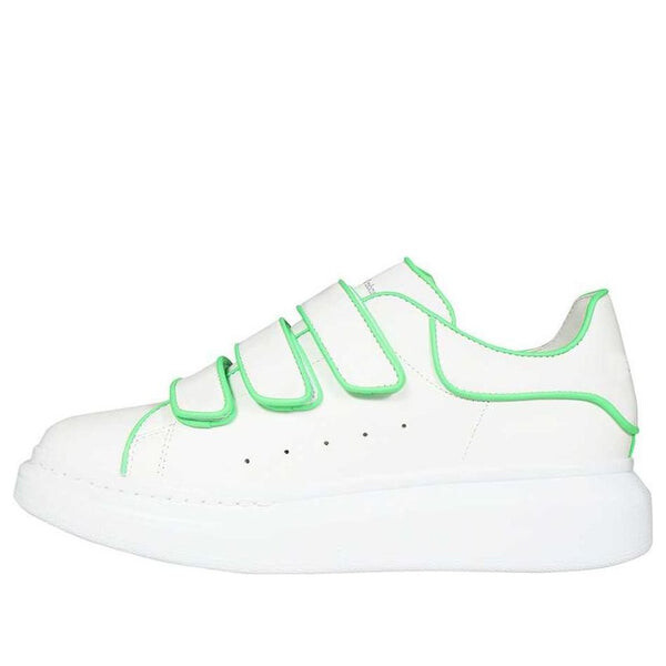 Кроссовки oversize sole sneakers 'white green' Alexander Mcqueen, белый