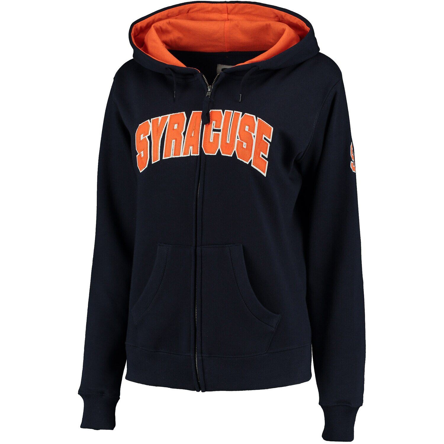 

Женская толстовка Stadium Athletic Navy Syracuse Orange с молнией во всю длину и арочным именем Colosseum