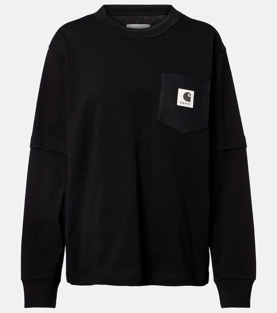 

Толстовка Carhartt из хлопкового джерси Sacai, Black