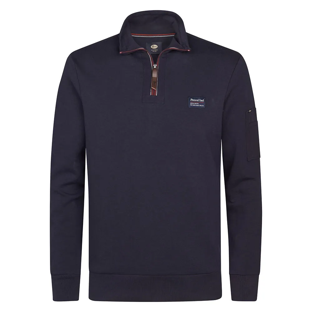

Толстовка Petrol Industries M-3050-SWC364 half zip, синий