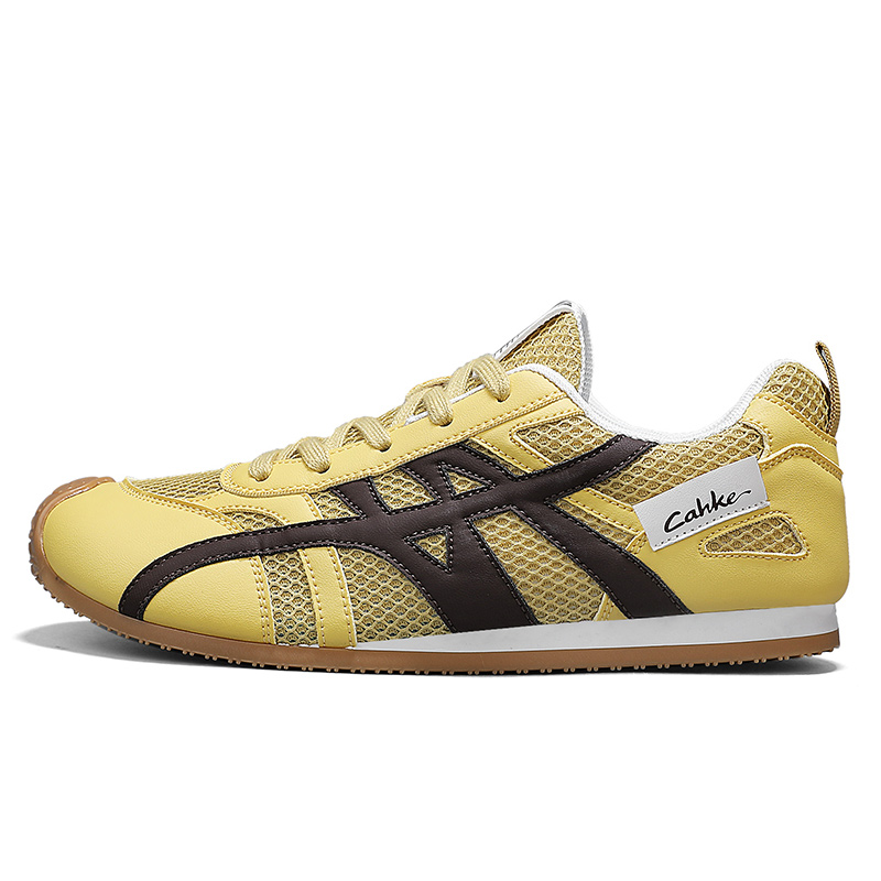 

EGCHI Низкие повседневные мужские туфли желтого цвета, цвет Yellow