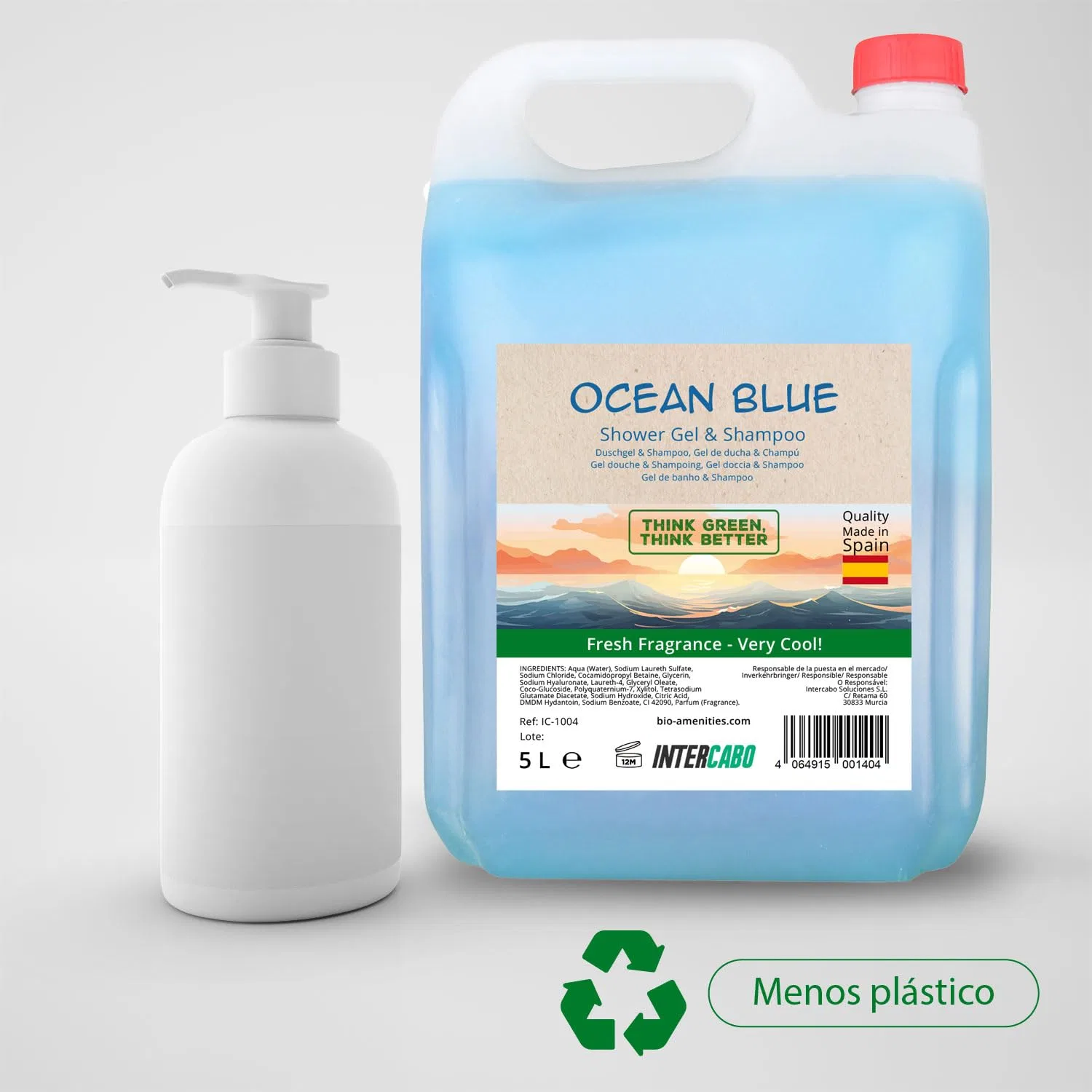 Набор геля для душа и шампуня 2-в-1 «Ocean» 4 x 5 л от Intercabo Intercabo — фото 4