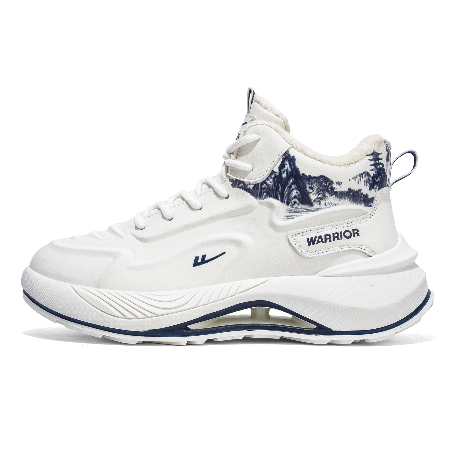 

WARRIOR Повседневные кроссовки мужские Low top White/Dark Blue/White/Green