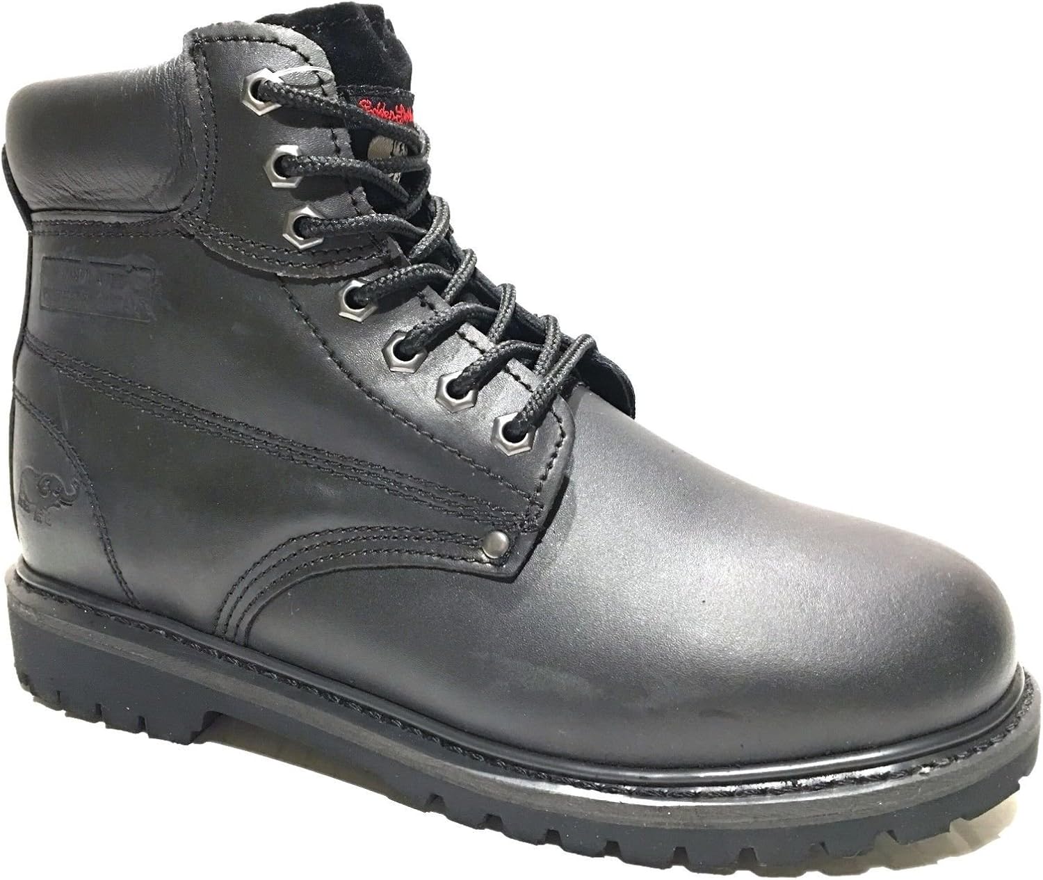 

Мужские ботинки LM из премиальной цельной кожи с простой резиновой подошвой, мягким носком и утепленной подошвой для снега L&M, черный