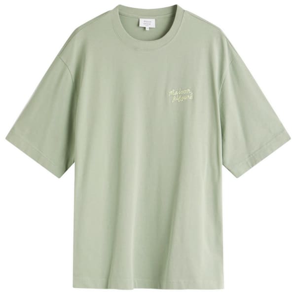 

Футболка большого размера с вышивкой от Maison Kitsune Maison Kitsuné, цвет vert-de-gris