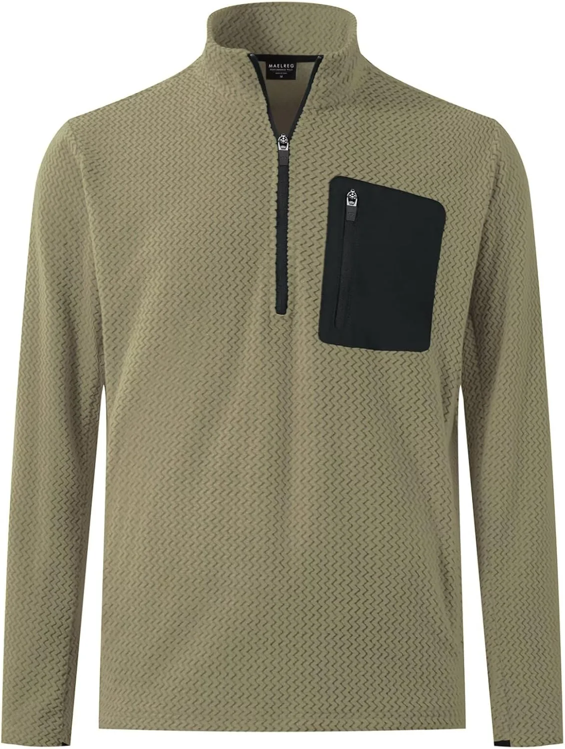 

Толстовка M MAELREG Quarter Zip Pullover для мужчин, Midweight, Dry Fit, с карманом