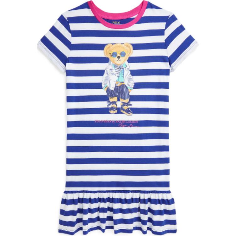 

Polo Ralph Lauren Платье синее белое детское