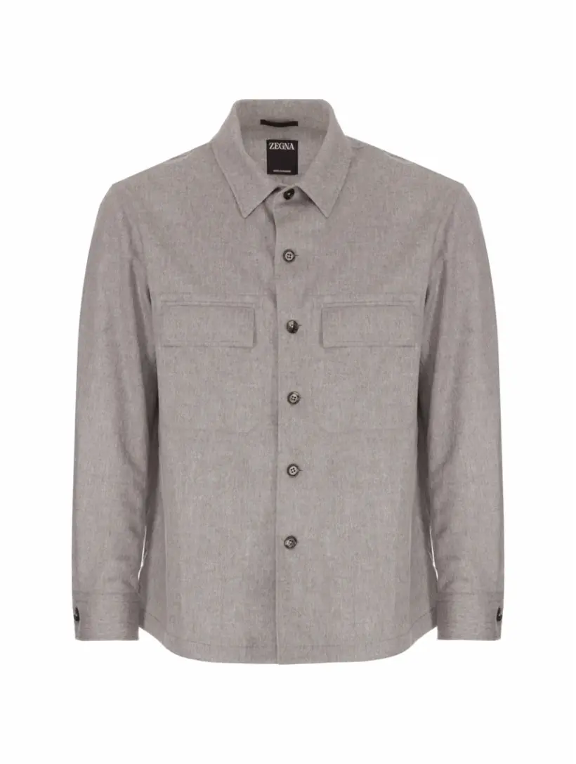 

Кашемировая куртка Zegna, серый