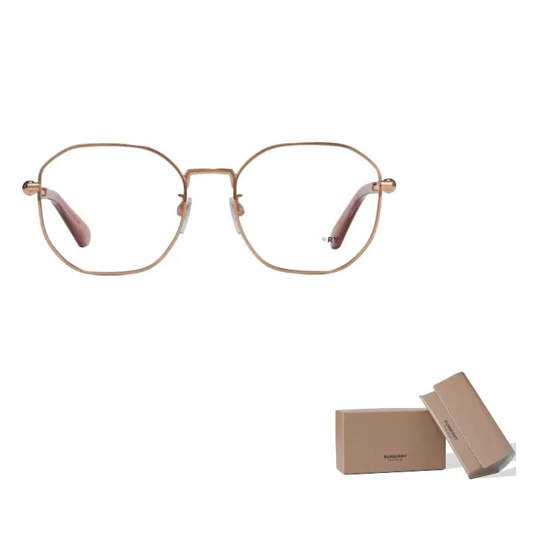 

Burberry Металлическая оправа для очков неправильной формы унисекс разноцветная, Rose Gold