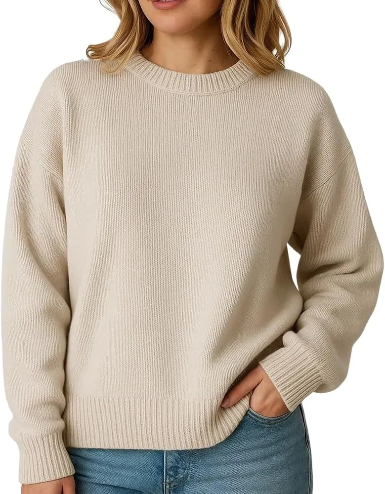 

Унисекс свитер с длинным рукавом, вязаный, Regular Fit, для осени и зимы Grewear