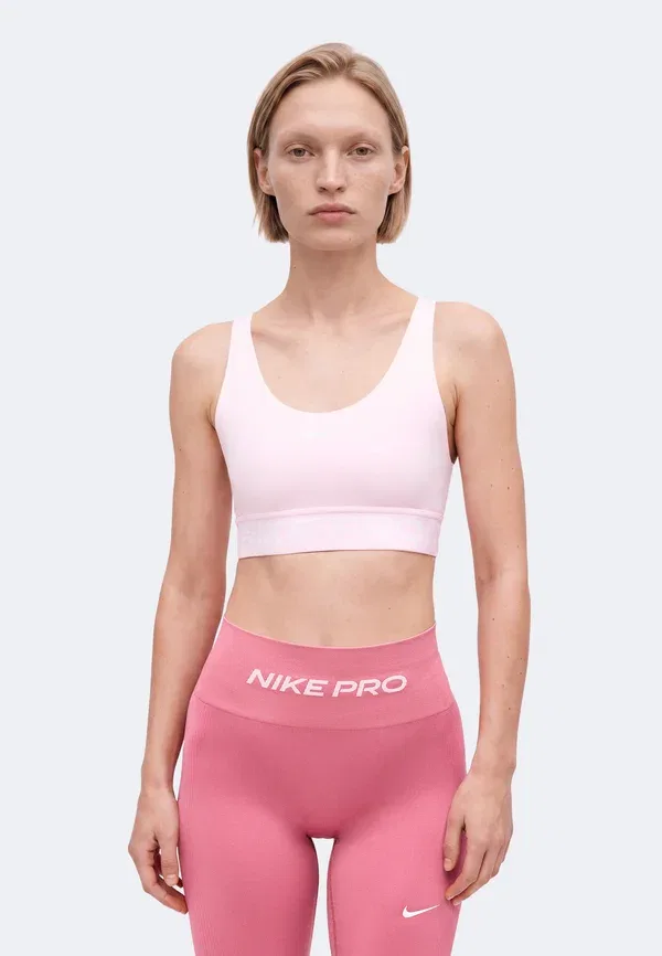 Бюстгальтер средняя поддержка 365 bra Nike Performance, Pink Foam, белый/розовый