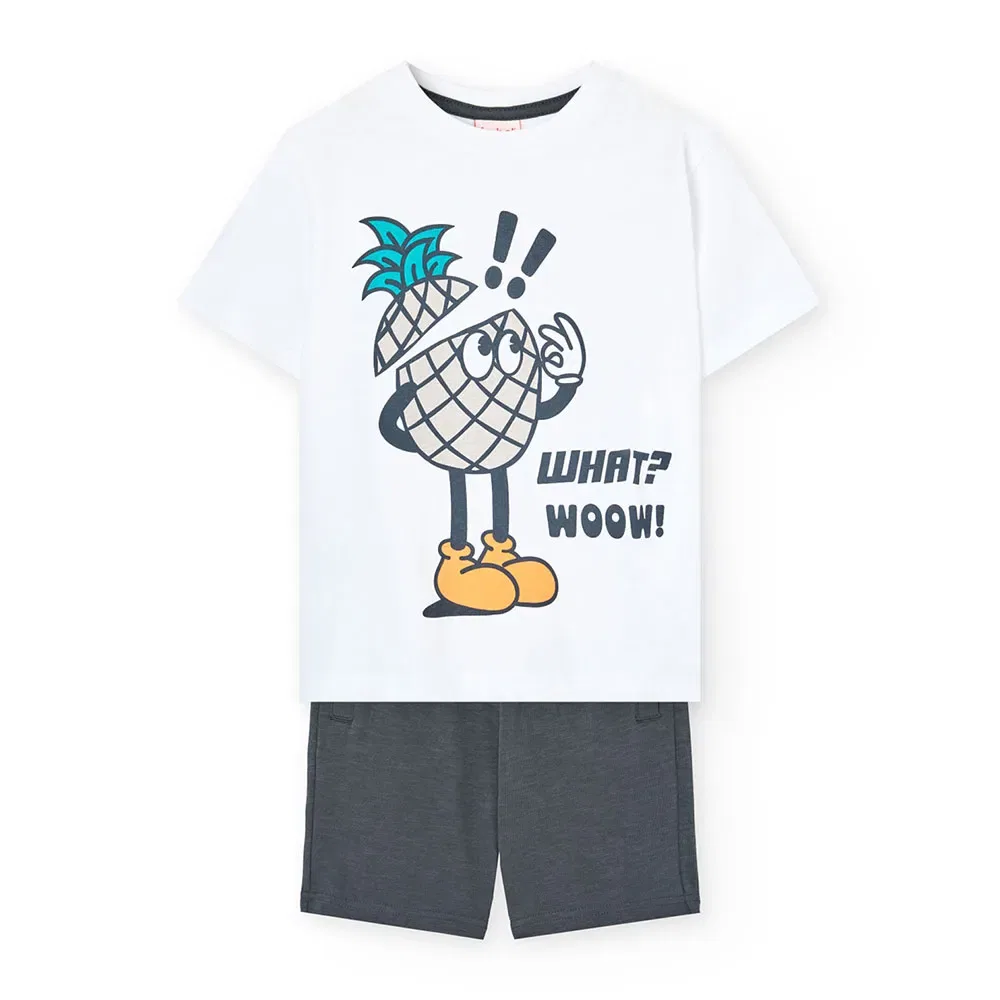Футболка с коротким рукавом Boboli Knit Set, белый