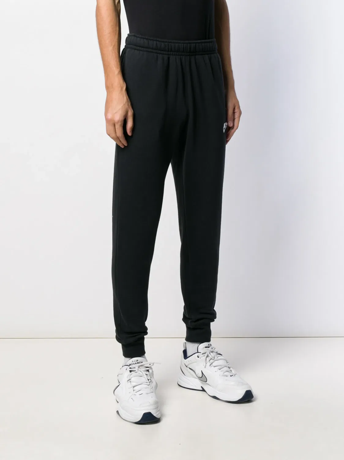 Nike Спортивные штаны Club "Black/White" — фото 3