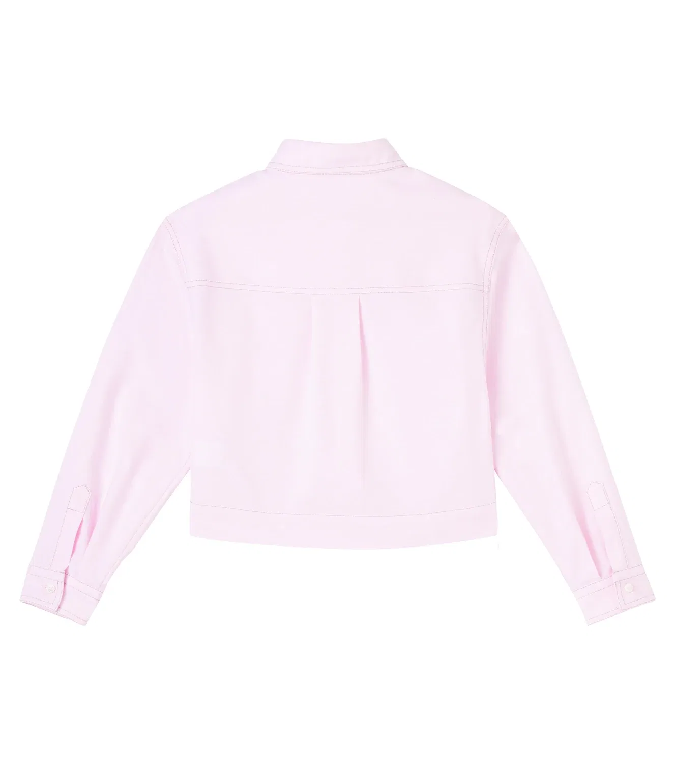 Рубашка хлопковая Brunello Cucinelli Kids, розовый — фото 4