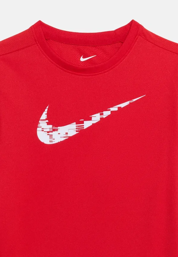 Футболка дышащая Dry fit unisex Nike Performance, University Red/White, белый — фото 3