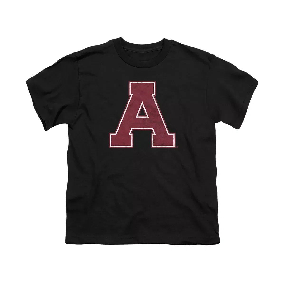 Детская футболка с принтом Alma College Distressed Primary Logo NCAA, Black