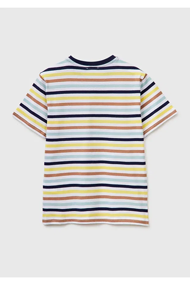 Детская футболка для мальчиков с принтом United Colors Of Benetton, Colorful Mix — фото 2