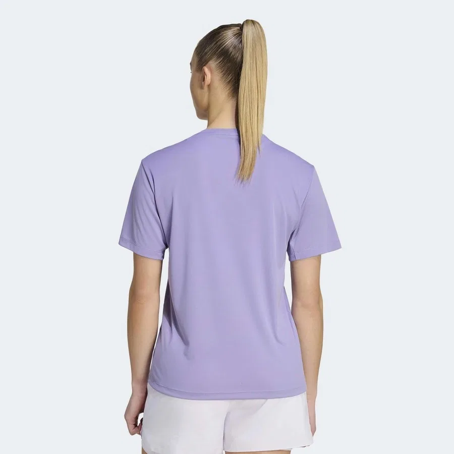 Футболка спортивная с принтом adidas ADI365 Running Essentials, Фиолетовый — фото 2