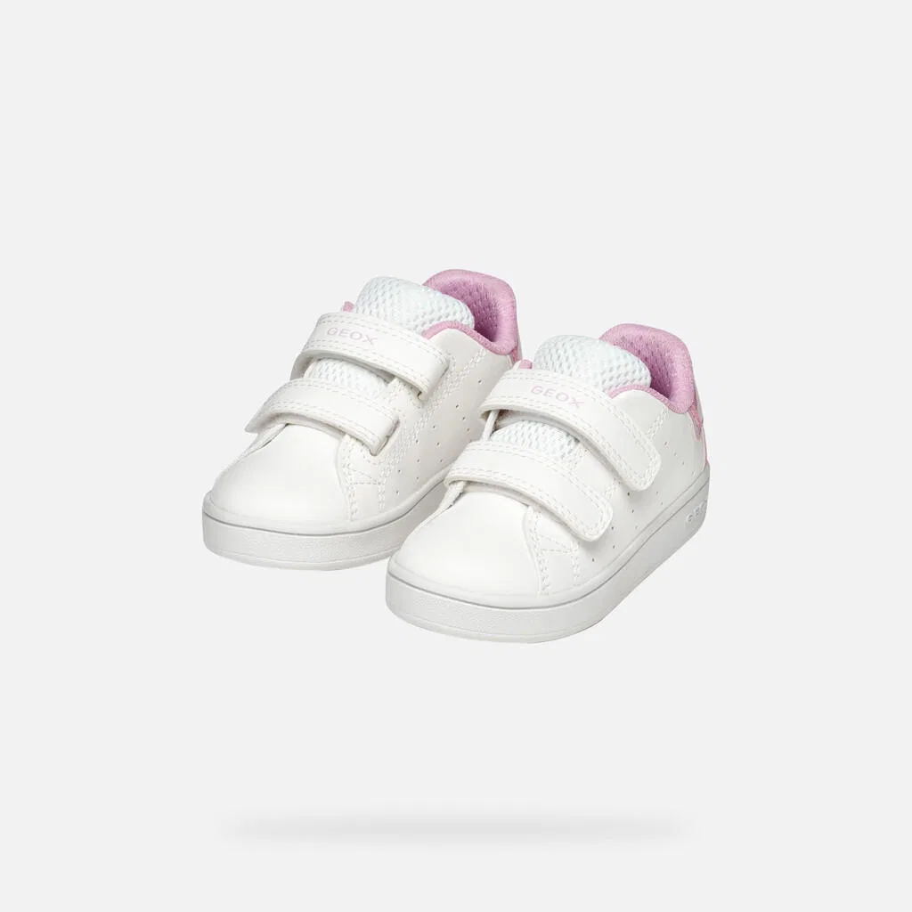 Детские кроссовки для девочек B Eclyper Girl Geox, Weiß Rosa — фото 3