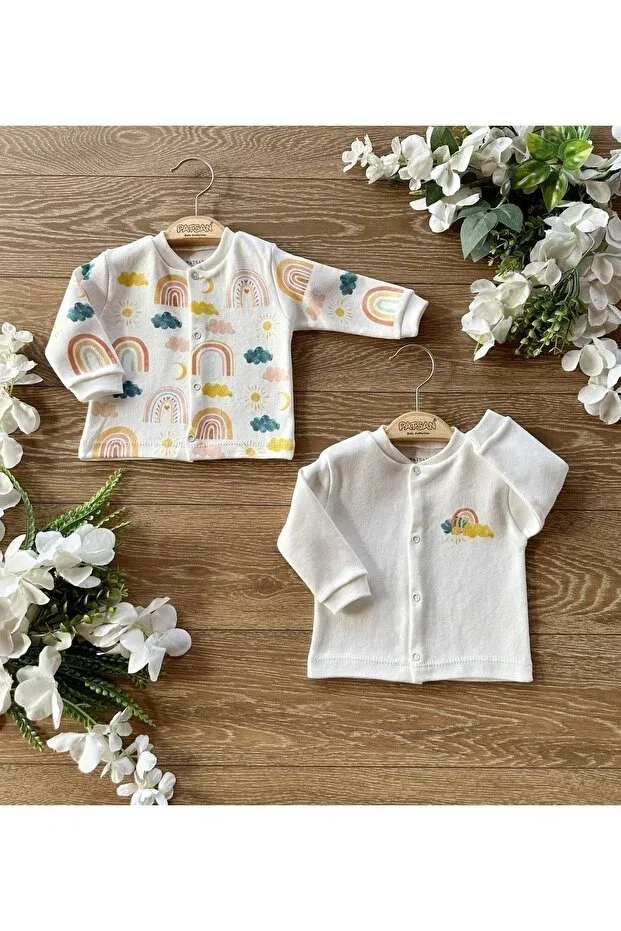 Детский кардиган для девочек хлопковый комплект из 2 предметов Rainbow Sun Patsan, Multicolored