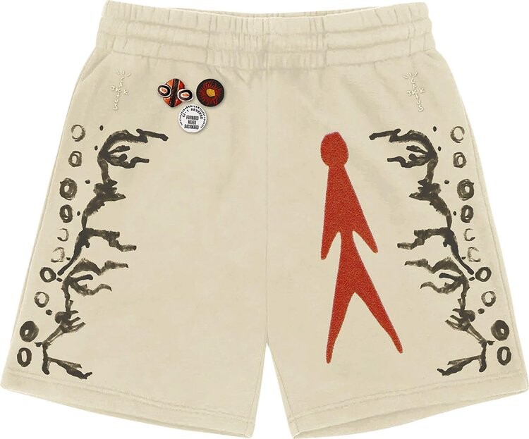 

Шорты Cactus Jack by Travis Scott Character Shorts 'Off White', кремовый
