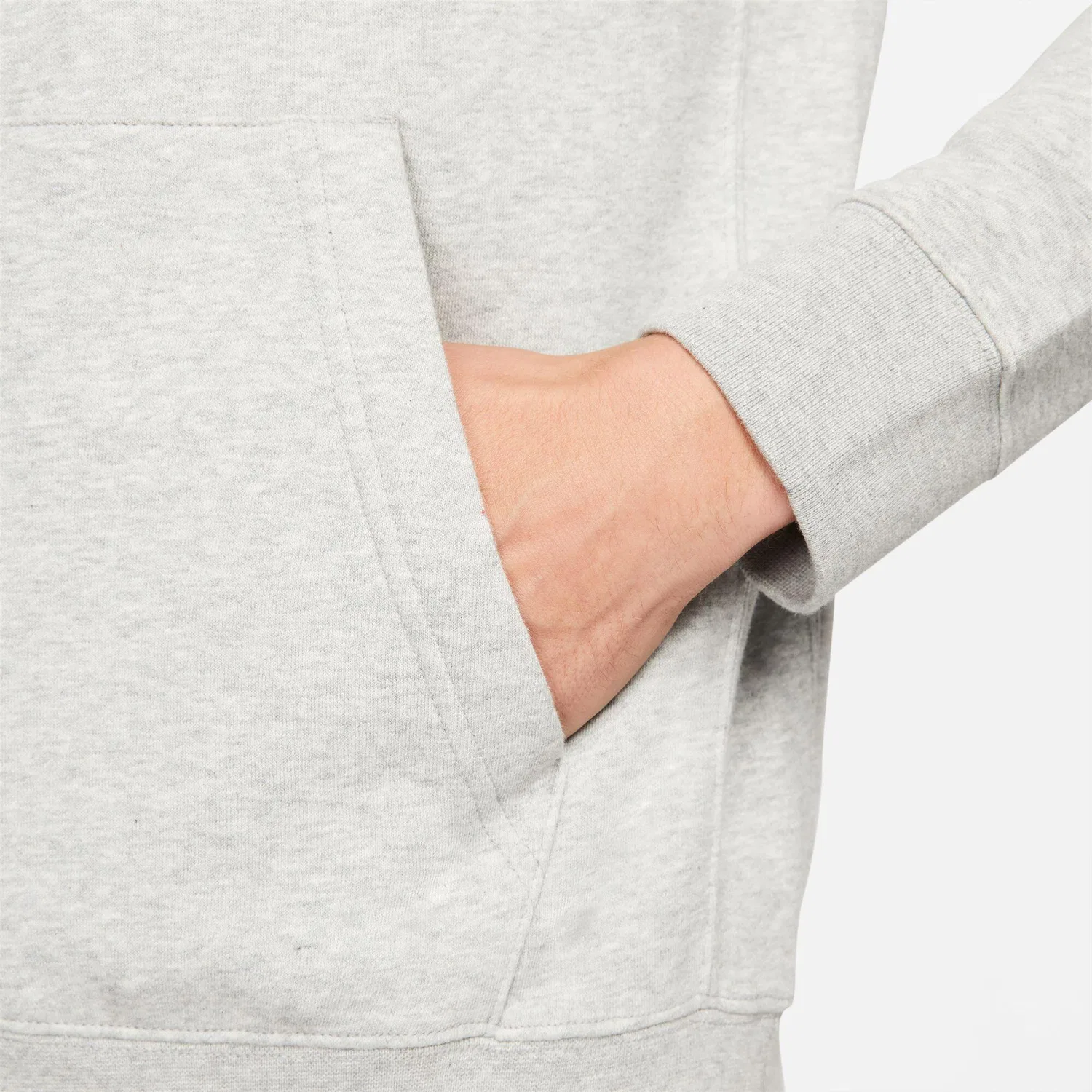 Мужское худи на молнии Park 20 Fleece Full-Zip Nike, Grau Schwarz — фото 4