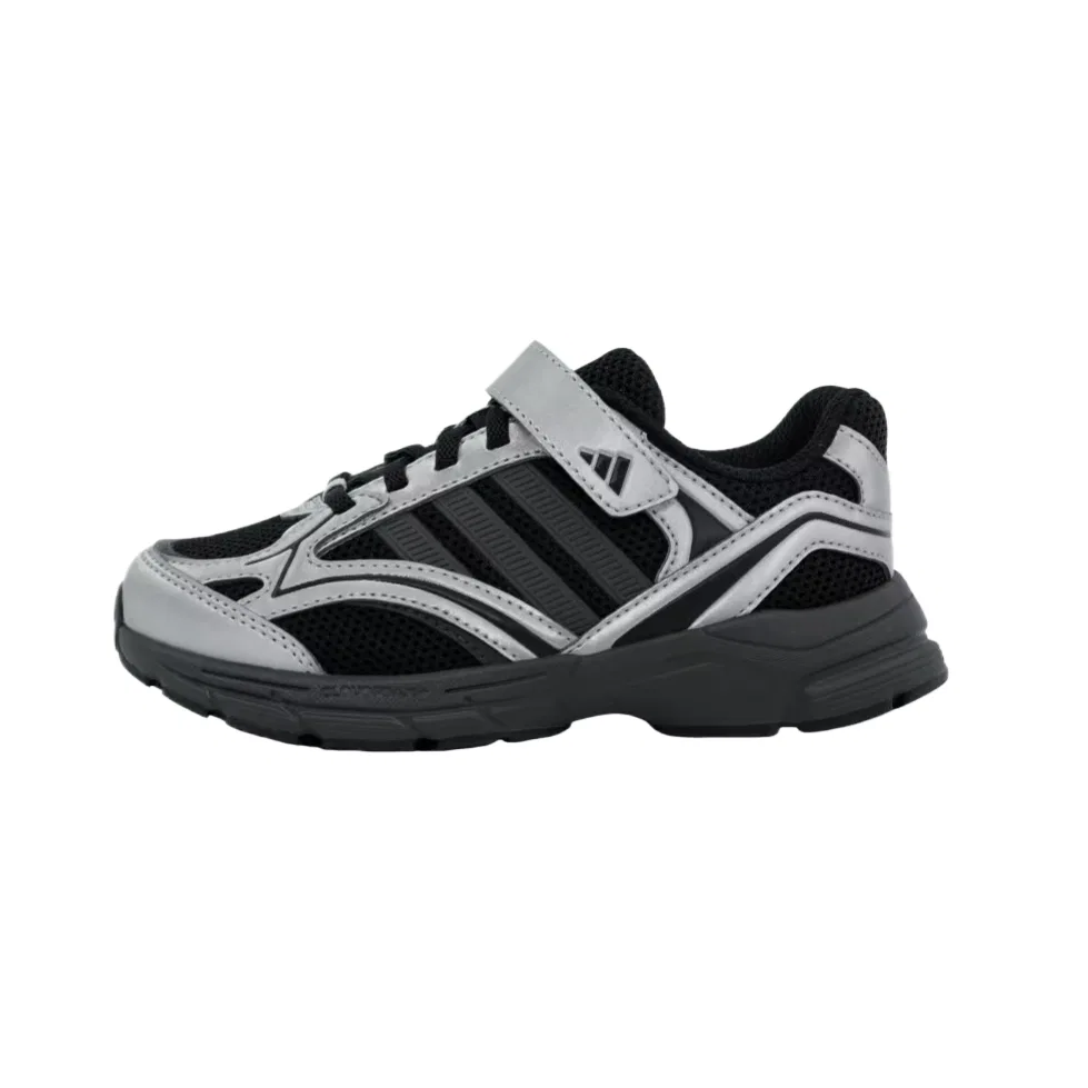 Детские кроссовки с низким верхом Adidas, Core Black Gray Six Silver Metallic