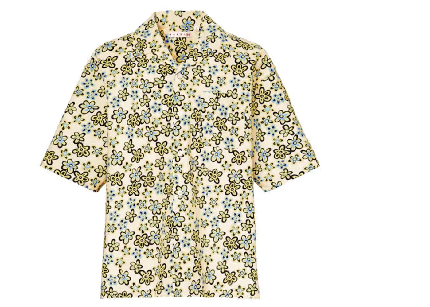 Мужская рубашка свободного кроя с отложным воротником Shirt Uniqlo, Off White