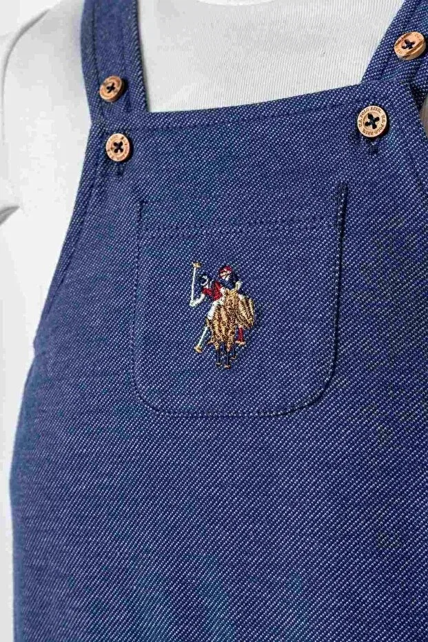 Детский комбинезон для мальчиков с лицензионным принтом U.S. Polo Assn., Blue — фото 3
