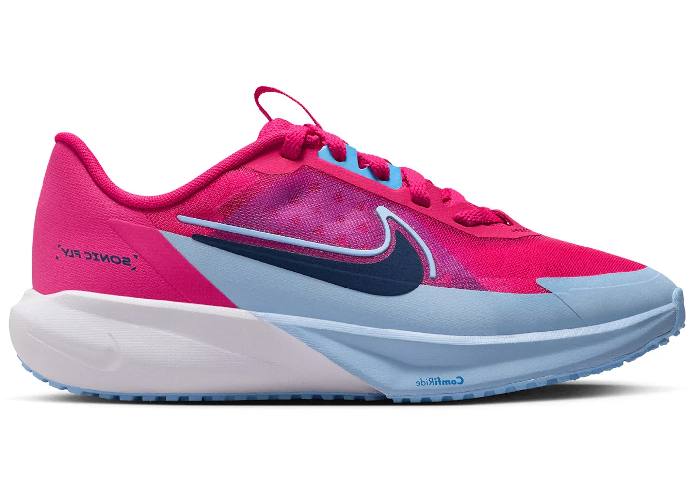 Детские кроссовки для бега Nike Sonic Fly Nike, Rush Pink/University Blue/Aluminum/Blue Void