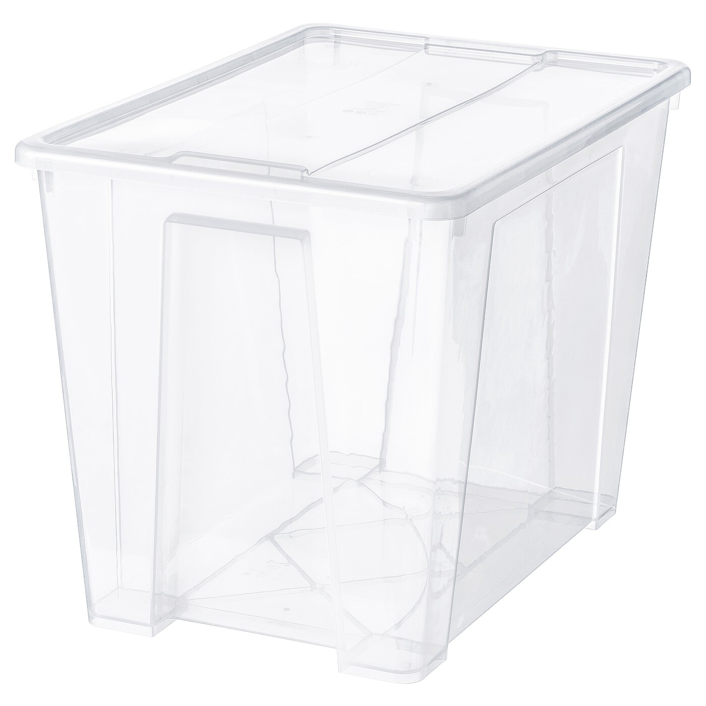 

SAMLA САМЛА Контейнер с крышкой, прозрачный, 57x39x42 см/65 л IKEA